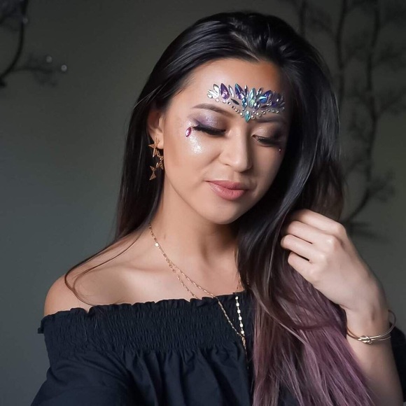 Rave Festival Crystal Rhinestone Face Jewels - Picture 9 of 16